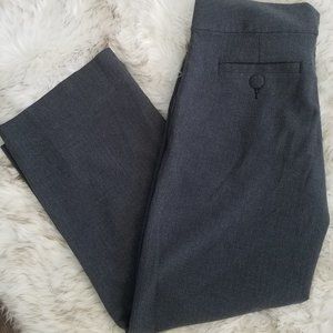 Lux Grey Herringbone Wide Leg Pants - Size 8